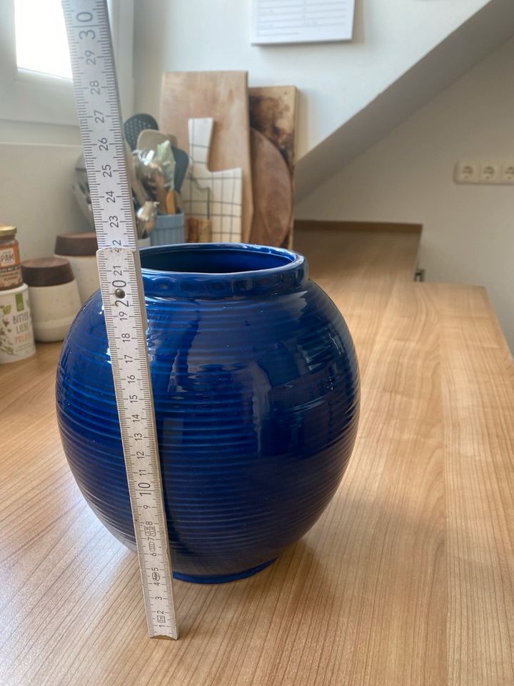 Blumenvase Vase Blau Keramik Portugal in Nürnberg (Mittelfr)