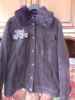 Damen Cordjacke mit  Echtfell  Kragen  Farbe  Violet  gr.46 Schleswig-Holstein - Rendsburg Vorschau