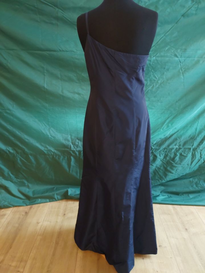 Abendkleid/Ballkleid blau mit Chiffon Bolero Gr. 38 in Grevenbroich