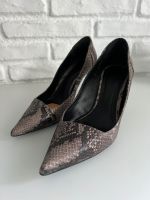 Massimo Dutti Pumps High Heels Schlange echtes Leder 39 Frankfurt am Main - Rödelheim Vorschau