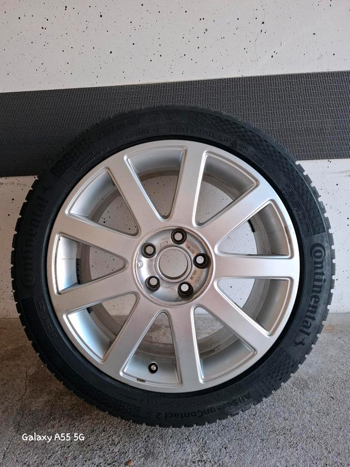 Audi A4 B5 17 Zoll Felge mit Continental Ganzjahresreifen NEU in Braunschweig