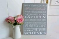 ❤️Freundschaft Shabby Holz Geschenk❤️ Schleswig-Holstein - Ostenfeld (Husum) Vorschau