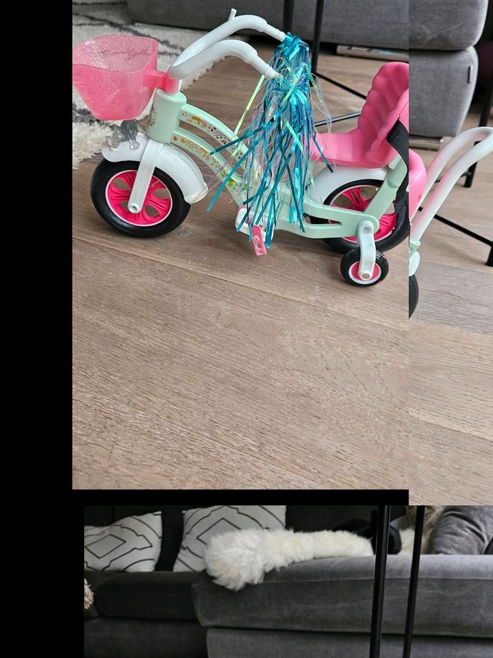 Baby Born Fahrrad Korb Puppe Licht in Gievenbeck