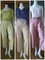 Hosen Gr. 38 * Rosé * Beige * Lindgrün * Italy Mode Brandenburg - Bernau Vorschau