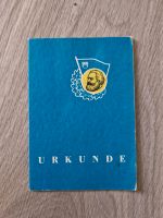 Urkunde DDR FdJ 1963 für gutes Wissen in Gold Berlin - Reinickendorf Vorschau