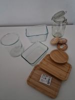 3 glasschüsseln mit Holzdeckel Holzuntersetzer Ikea  Einwegglas Nordrhein-Westfalen - Krefeld Vorschau