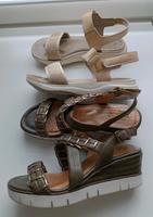 Keilsandaletten Damen Gr.39 beige gold grün Schuhe Nordrhein-Westfalen - Hamm Vorschau
