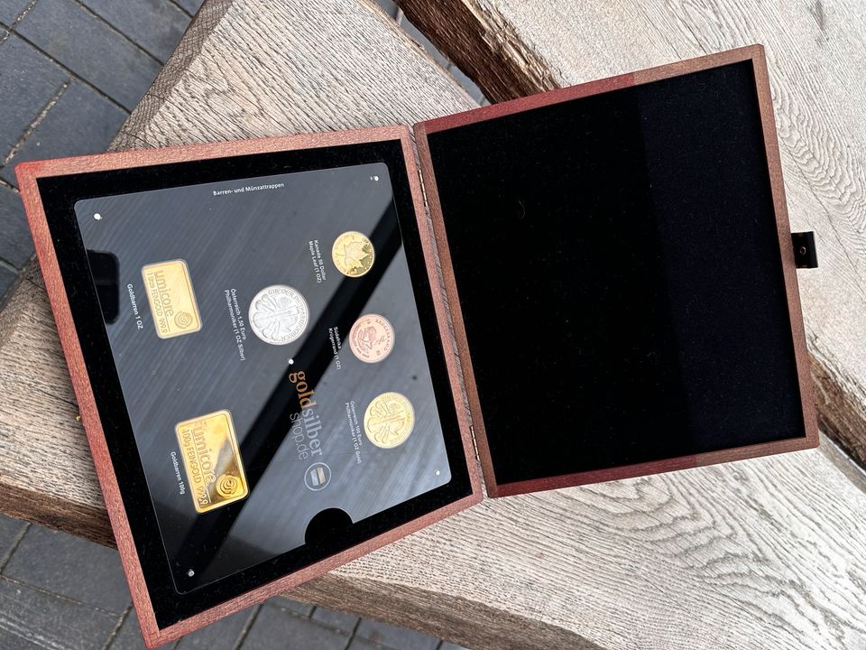 Musterkollektion, Münzen vom Gold-Silber-Shop, kein echtes Gold in Wiek