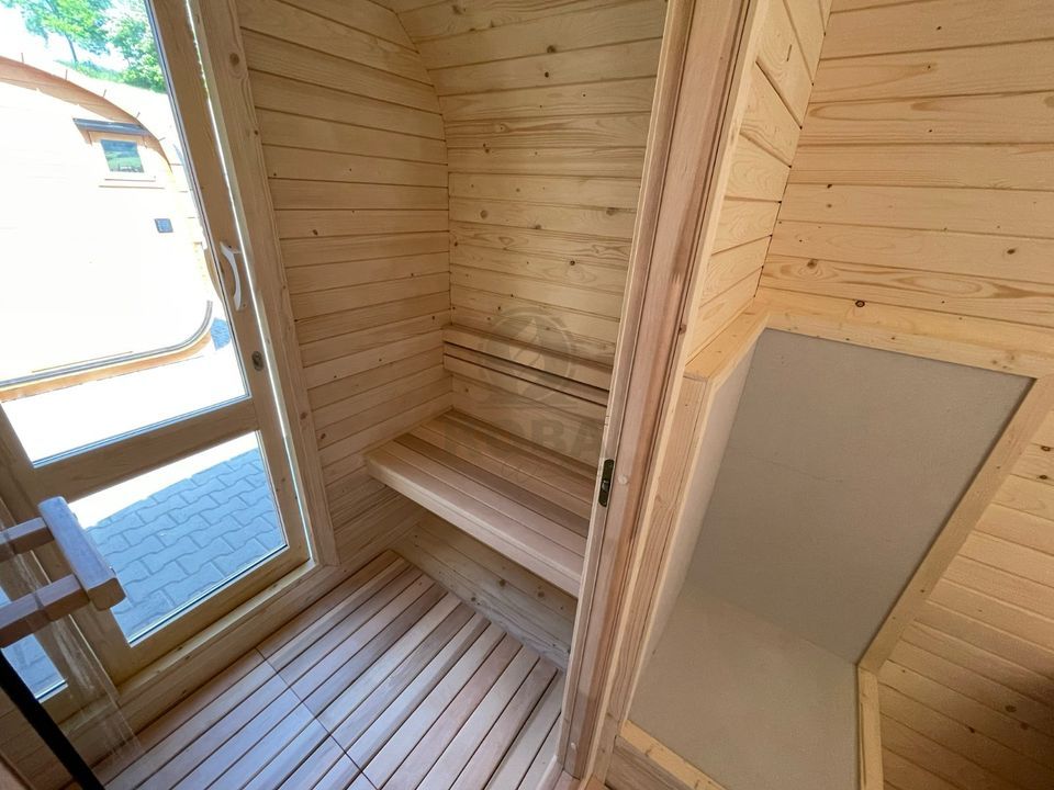 Quadro Sauna | Garten Fass Sauna | 3,5 m | inkl. Vorraum in Eichenzell
