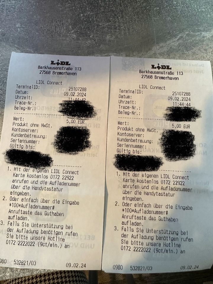 Verkaufe 10€ Guthaben in Bremerhaven