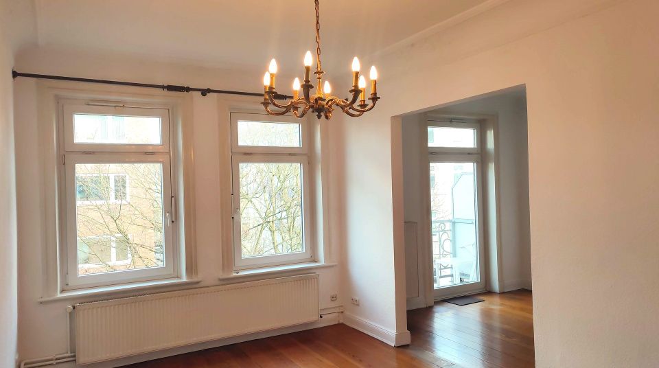 Direkt vom Eigentümer Im ruhigen Teil von Eimsbüttel: Gemütliche 3 Zimmer-Altbauwohnung mit Balkon in Hamburg