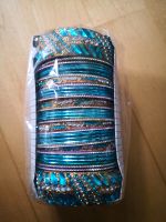 Armreifen Arm Schmuck Indien Sri Lanki Glas Reifen blau türkis Bielefeld - Bielefeld (Innenstadt) Vorschau