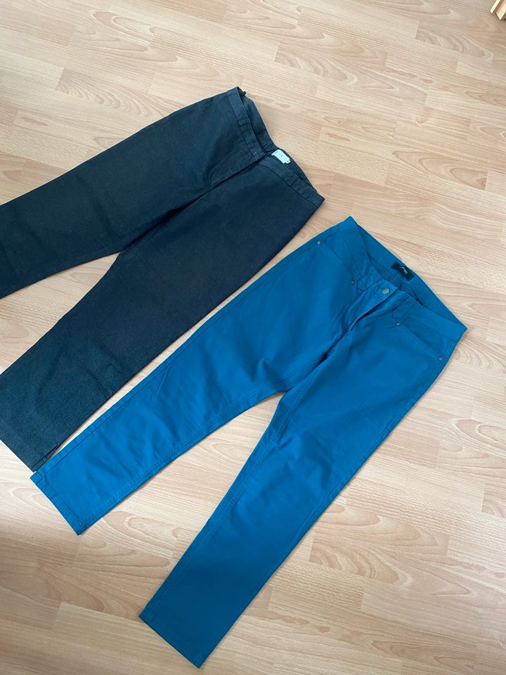 Hosen Damen Gr.40,7/8 Länge,TCM petrol,H&M grau-je 4€ in Leipzig