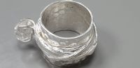 925 Silber breiter Bandring mit Herkimer Diamant 58/18,4 mm Rheinland-Pfalz - Bacharach Vorschau