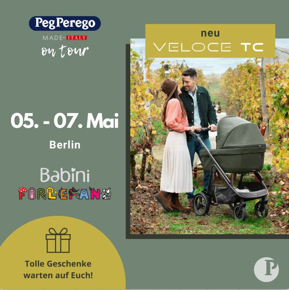 NEU - Peg Perego VELOCE TC 2023 Kombi-Kinderwagen - Messe-Aktion - NEU - FIRLEFANZ in Berlin