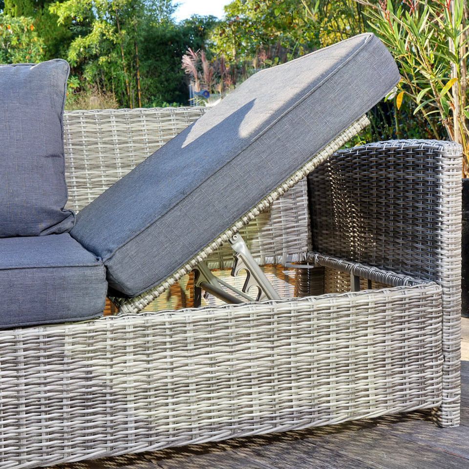 Garten Möbel Sitzgruppe mit Tisch Sitzecke Rattan Sitzgruppe in Lübbecke 