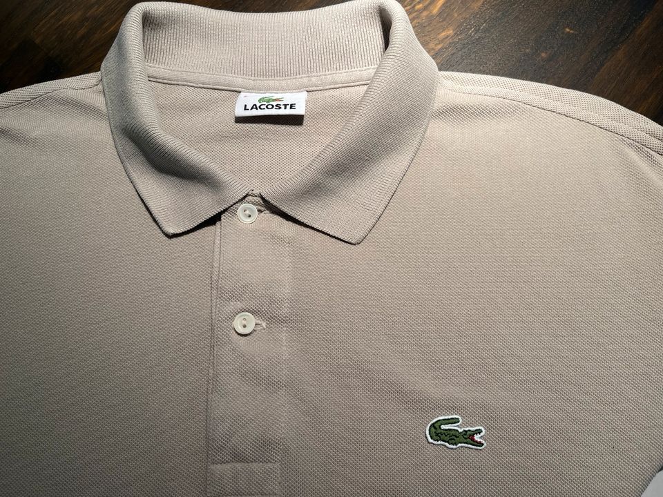 LACOSTE Herren Polohemd Gr.6 (XL) beige in Essen