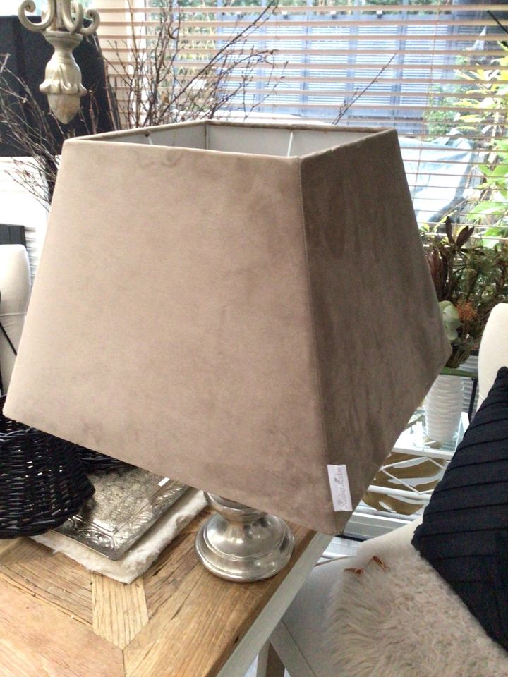 ❤️ XL Lampenschirm Riviera Maison eckig taupe in Geesthacht