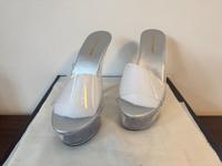 High Heel Stiletto Sandaletten 42 (41) crystal durchsichtig Bayern - Teublitz Vorschau