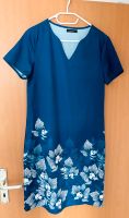 Da.-Kleid 38 Blau mit Blumen 10,00 € Hessen - Hilders Vorschau