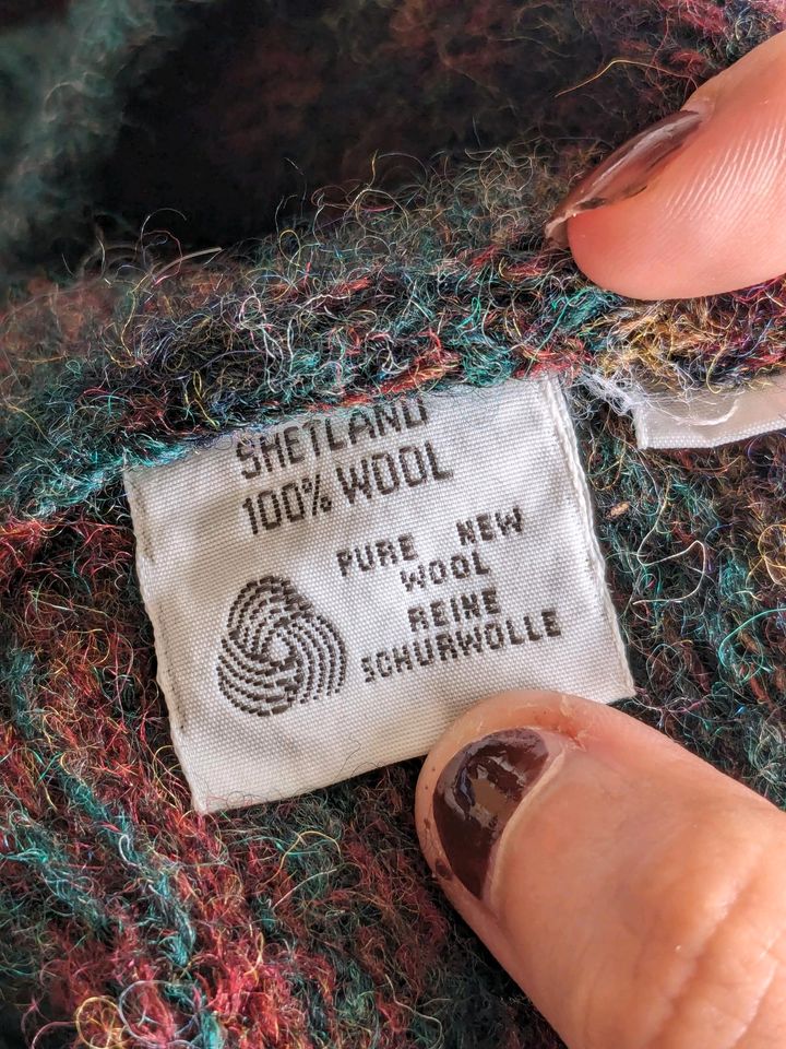 Vintage pullover Pulli Strick reine Schurwolle 54 erdtöne Herbst in Wiesbaden