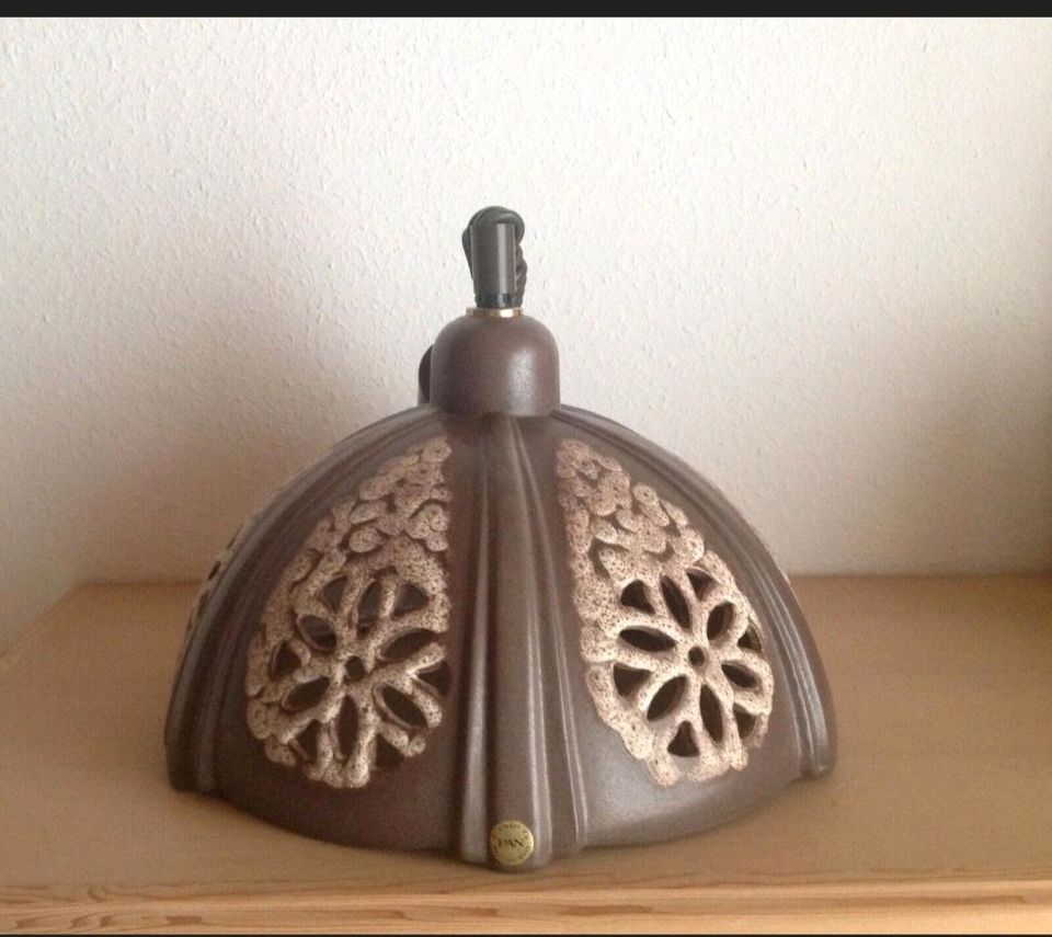 Goebel PAN Lampe Keramik höhenverstellbare Zugpendelleuchte Göbel in Bobingen