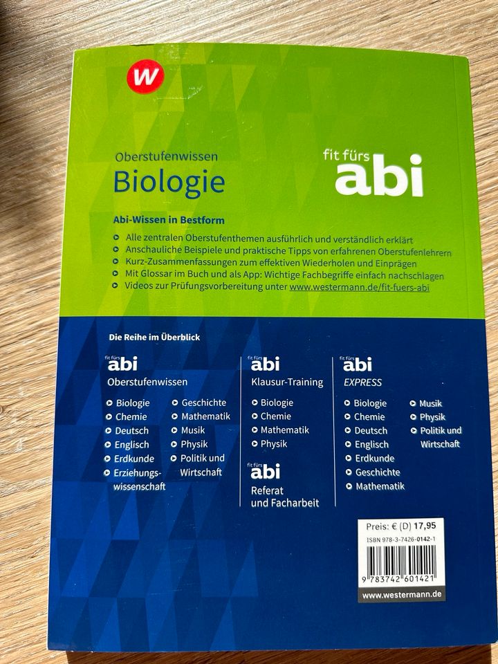 Fit fürs Abi Oberstufenwissen Biologie Buch in Leinefelde