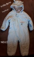 Schneeanzug neu!!/ Größe 86/92 neutral /hellblau Baden-Württemberg - Wüstenrot Vorschau