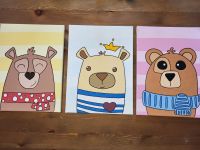 Acrylbild Kinderzimmer 3 Teddybären Niedersachsen - Schortens Vorschau