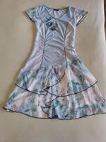 Kleid Sommerkleid Chiffon blau 36 38 S M Biba Baden-Württemberg - Filderstadt Vorschau