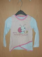 Shirt Kindergarten-Schnecke hellblau/rosa Größe 86/92  Handmade Bayern - Leutenbach Vorschau