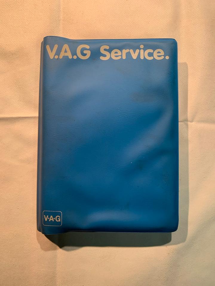 VW Golf 2 1986 Serviceplan Blau Bordmappe Bedienungsanleitung in Schmelz