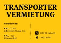Transporter KILOMETER FREI zu vermieten Baden-Württemberg - Heidenheim an der Brenz Vorschau