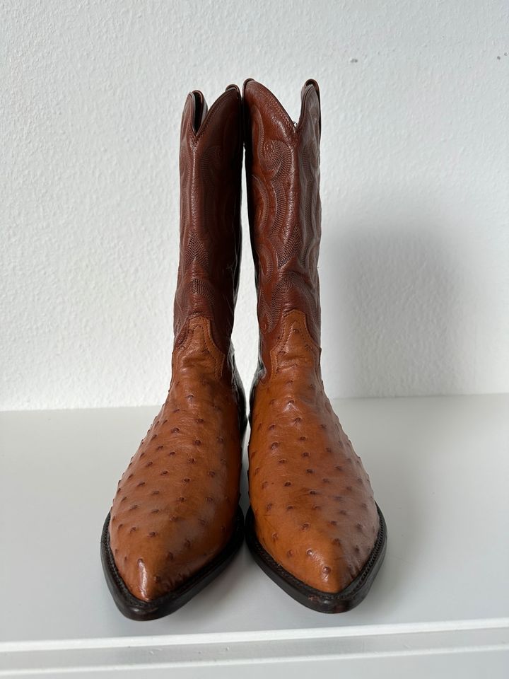 Tony Lama Ostrich Cowboy Stiefel in Düsseldorf