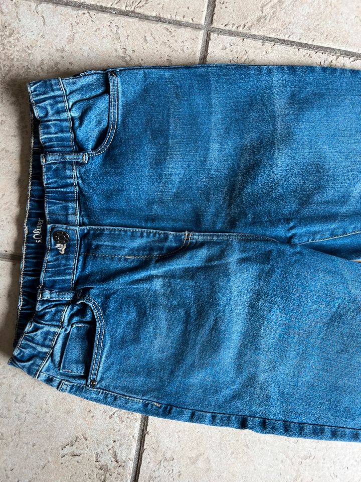 S. Oliver Ankle-Jeans Mom Jeans Gr. 164, Jogger, blau, neuwertig in Horst (Holstein)