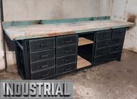 Einzelstück Werkbank Industrial Design Loft Fabrik Metall schwarz Sachsen-Anhalt - Südharz Vorschau