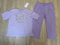 Flieder Sommer kurz Hose 40 Shirt Baumwolle leicht neu Hessen - Darmstadt Vorschau