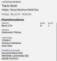 Travis Scott am 26.07. in Frankfurt am Main Hessen - Kassel Vorschau