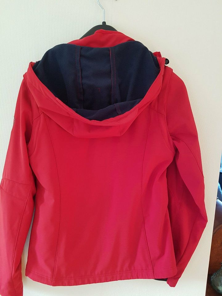 Softshell-Jacke Weste Damen-Jacke rot Felix Bühler S 2in1 in Wendisch Evern