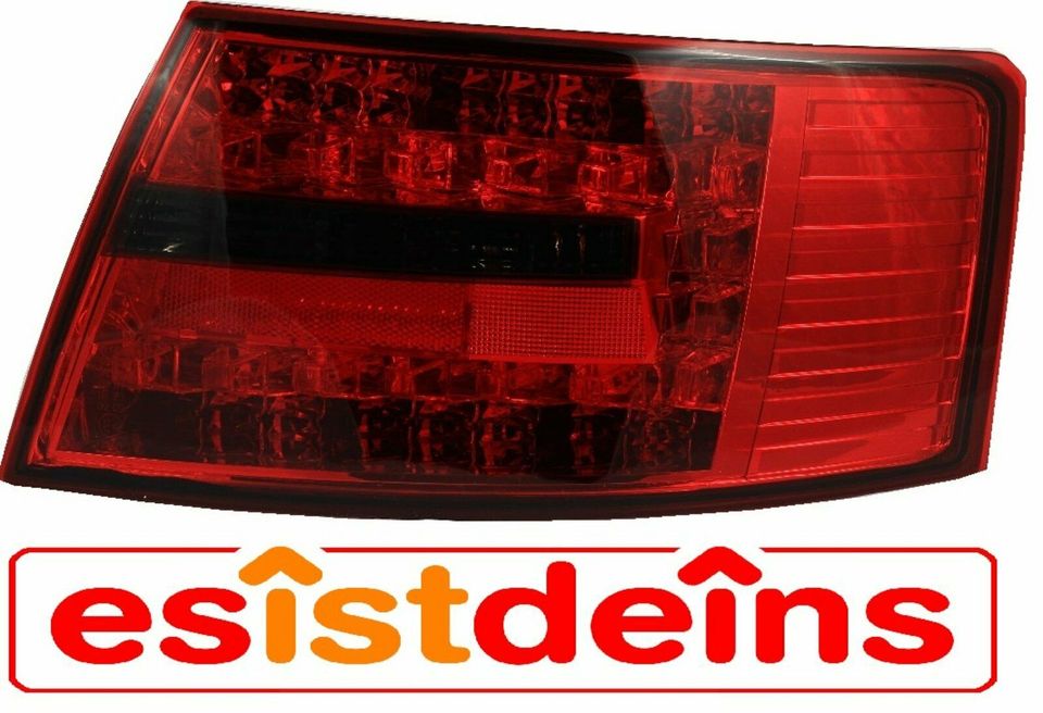 Audi A6 Typ 4F LED Rückleuchten Set 6 Pin Bj.04-08 Limo Rot-Smoke in Quickborn