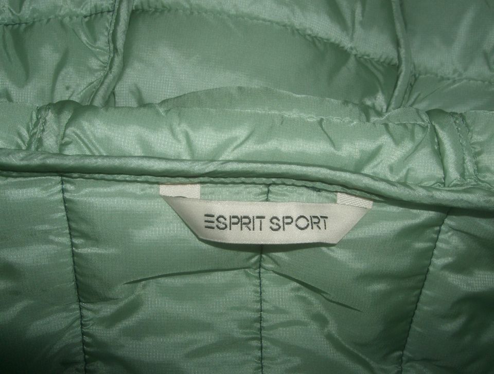 Esprit Jacke mit kurzem Reißverschluss, Größe M, Farbe Petrol in Sandhausen