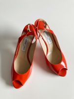 Jimmy Choo Heels Pumps Peep Toes Orange 40,5 40 1/2 Lackleder Wandsbek - Hamburg Jenfeld Vorschau