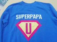 Verkaufe Sweatshirt mit Aufdruck "SUPERPAPA", blau, Gr. XL Bayern - Eckental  Vorschau