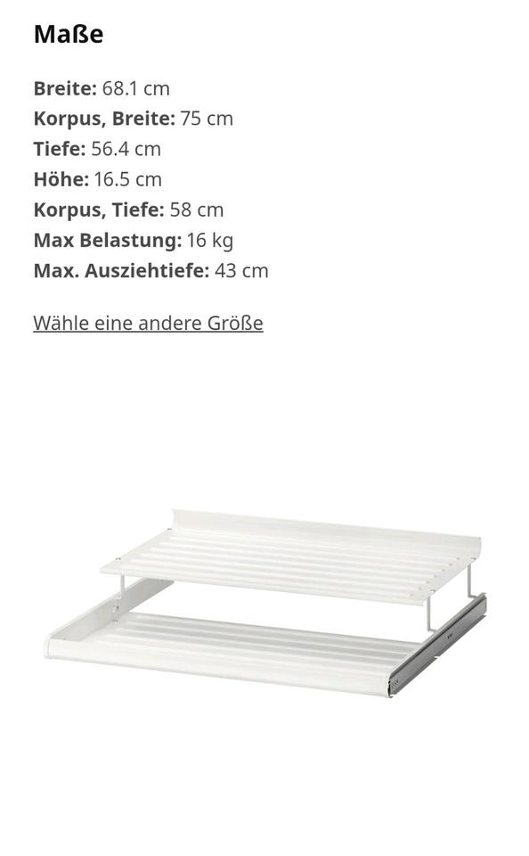 2 Schuhregale ausziehbar Ikea Pax Komplement in Euskirchen