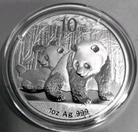China 2010 Silber Panda 1 Unze 31,1 Gramm 999 Nordrhein-Westfalen - Drolshagen Vorschau