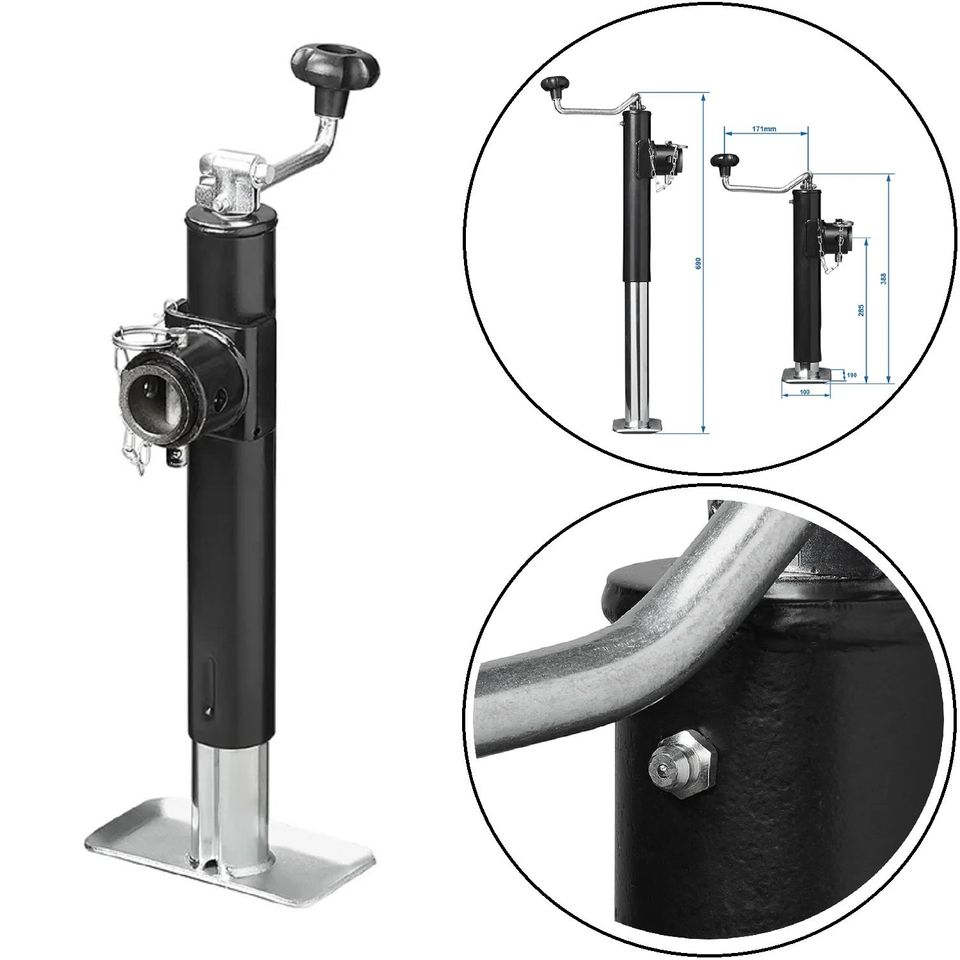 1 x Ausdrehstütze klappbar 1000kg Abstellstütze 390-640mm in Hückeswagen
