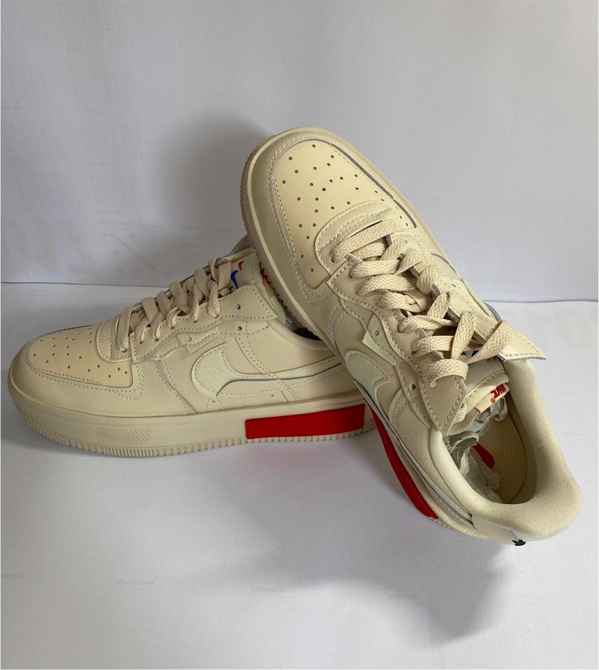 Nike Air Force 1 React Fontanka crem gr.39 Damen Neu Leder Schuhe in Bochum