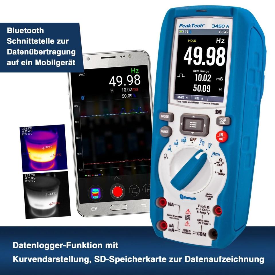 PeakTech® P 3450 A True RMS Grafikmultimeter mit Wärmebildkamera in Bremen