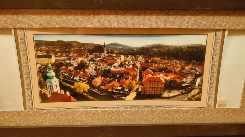 Stadtfoto in verziertem Bilderrahmen in Großkorbetha
