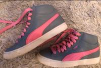 Damen Mädchen Puma Marken Schuhe Gr 37 grau rosa Hessen - Bad Homburg Vorschau